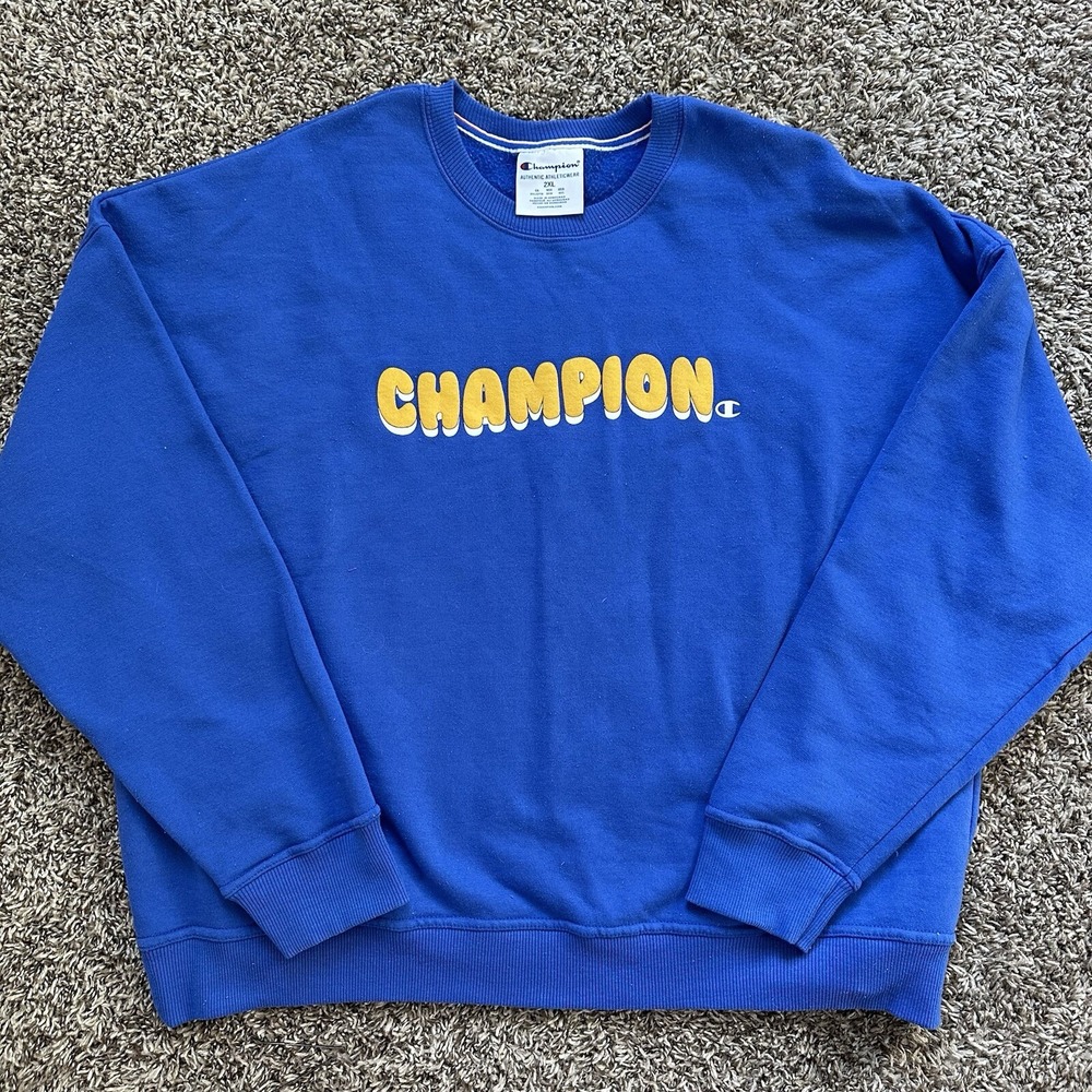 Champion Sweatshirt Fleece Crew‎ Neck Logo